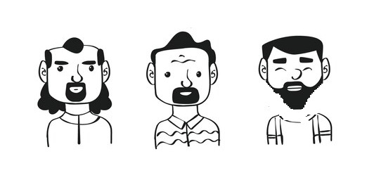 Extended goatee beard styles