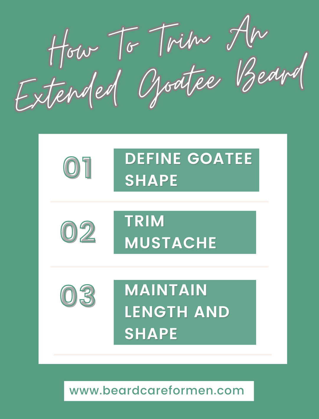 How To Trim An Extended Goatee Beard