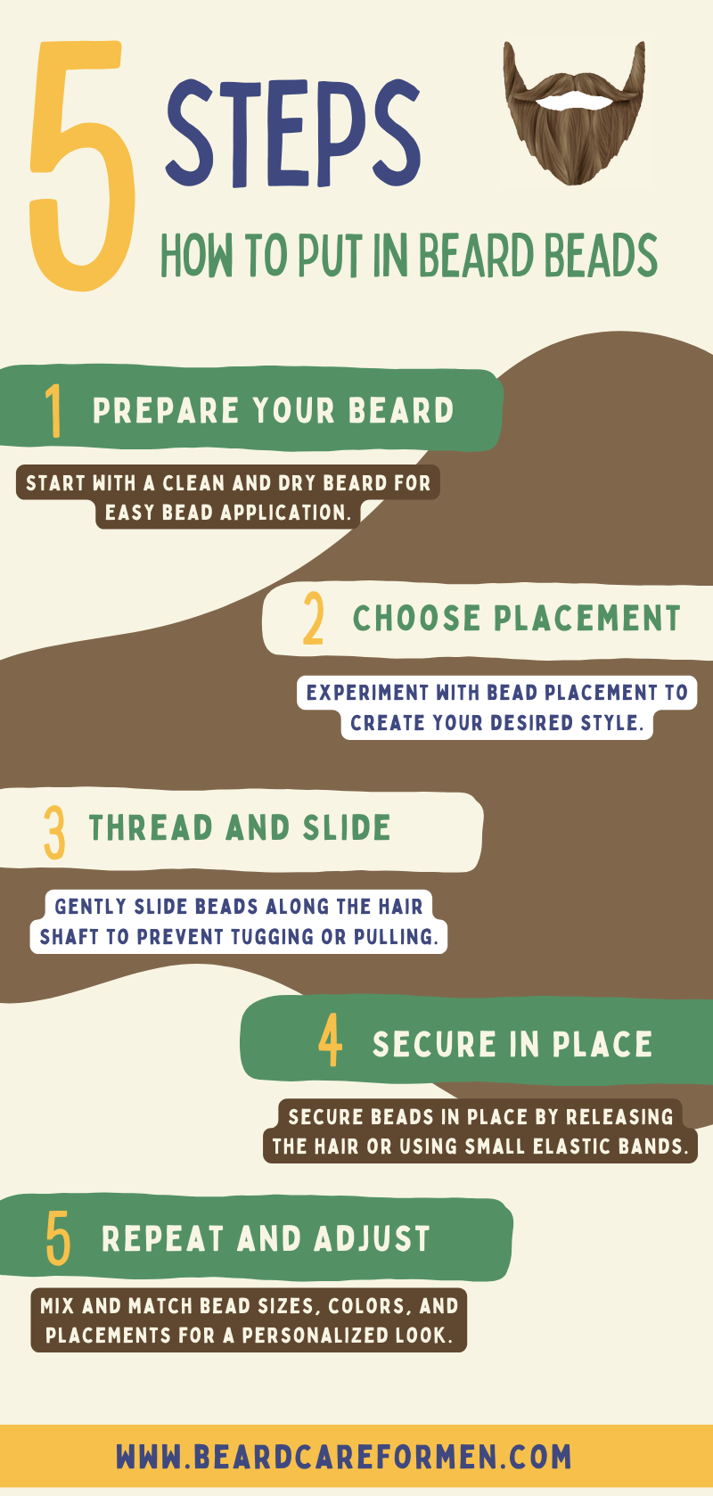 How to put in beard beads