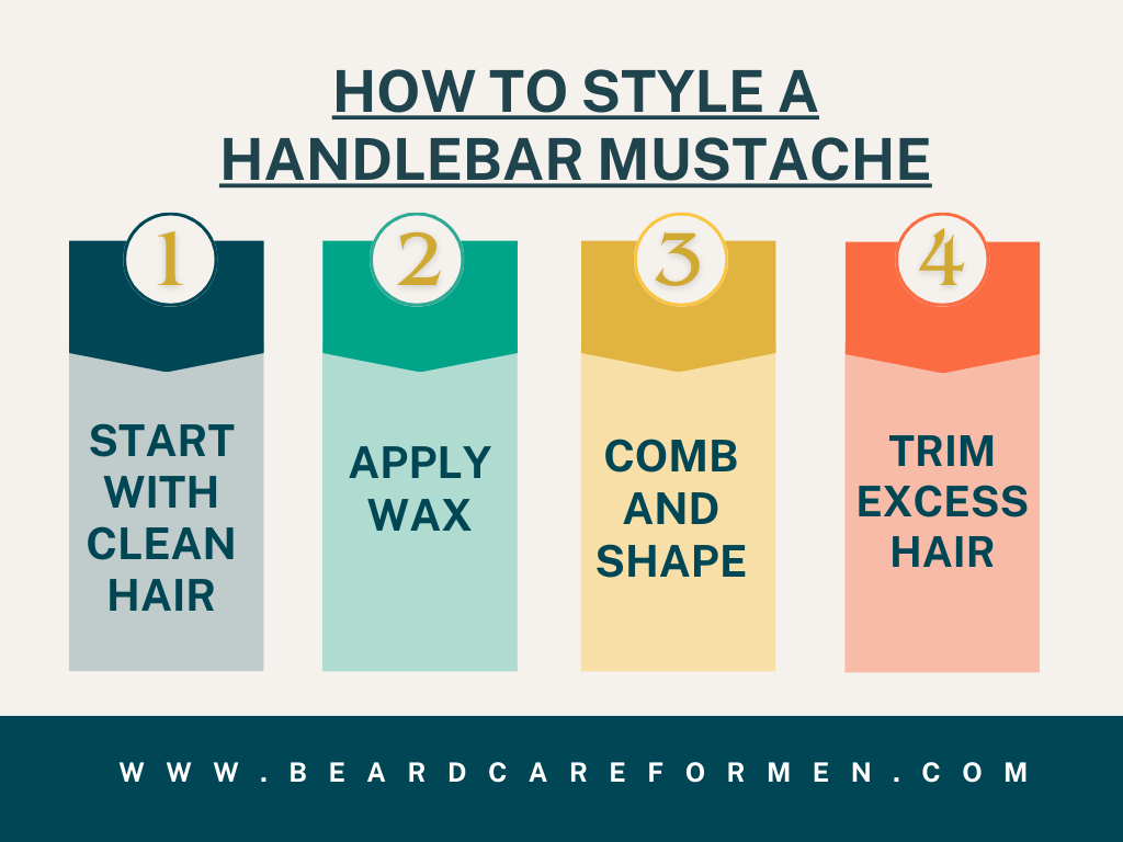 How to style a handlebar mustache