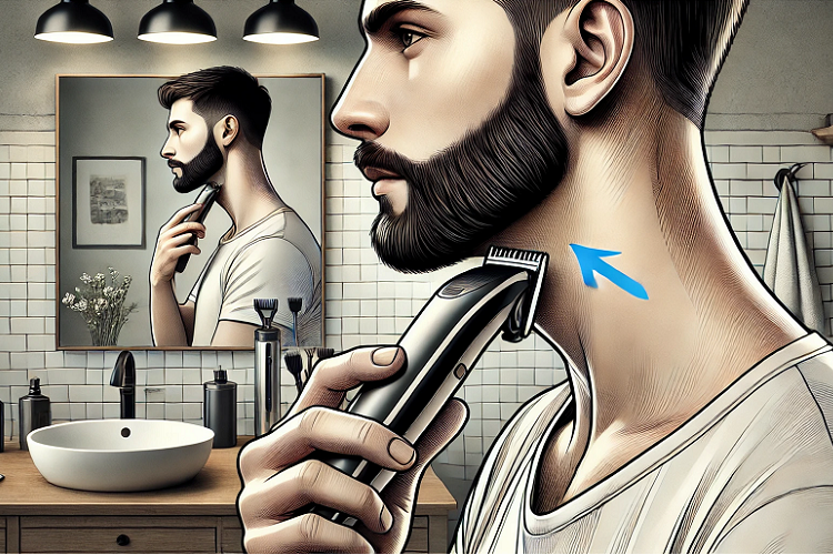 Short Boxed beard style for patchy beards