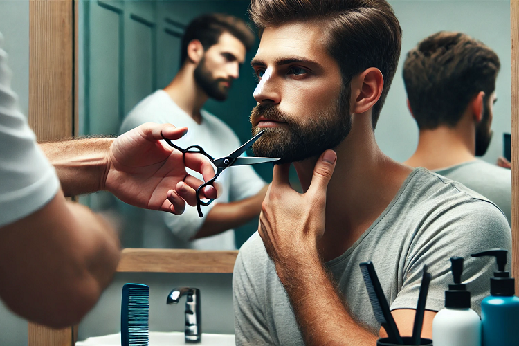 How To Trim A Short Beard With Scissors