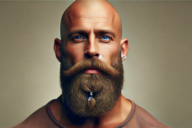 Short Viking Beard for Bald Men