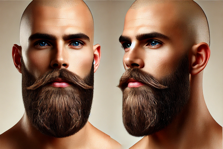 Ducktail Beard for Bald Man