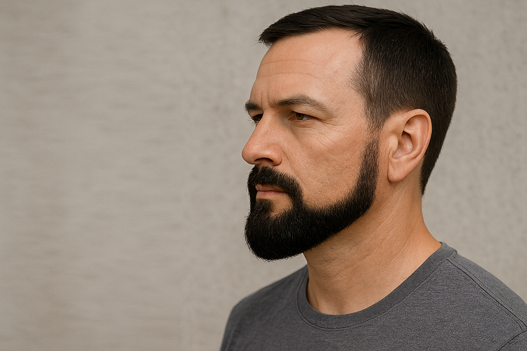 Thick Chin Strap Beard