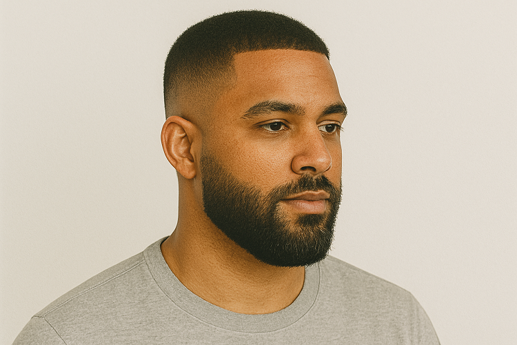 black men faded beard styles