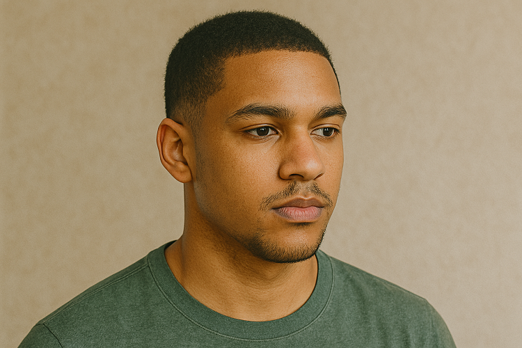 black men low beard styles