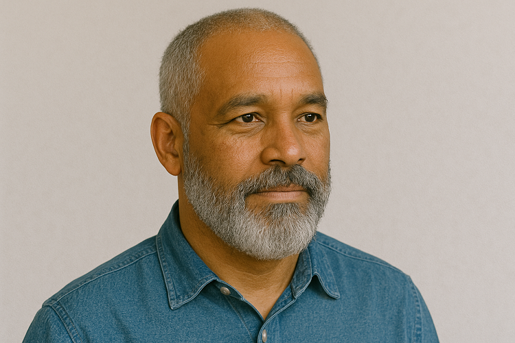 black men grey beard styles