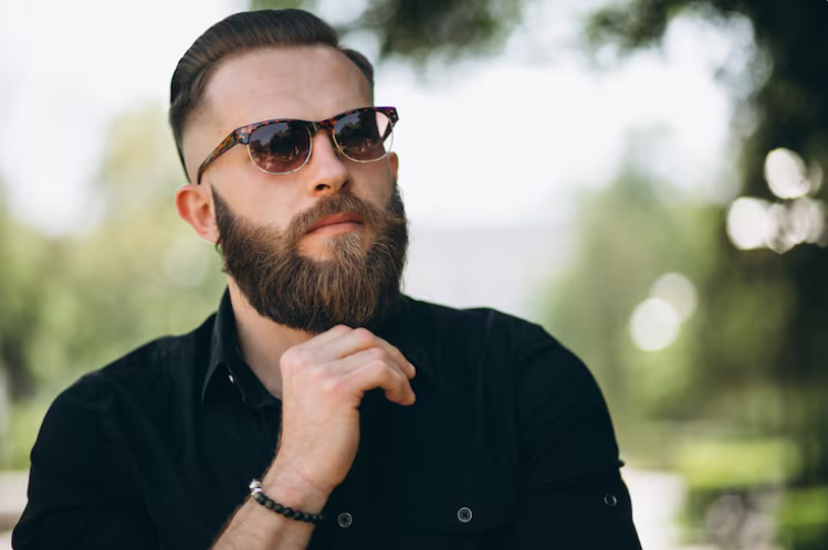 Medium-Length Full Beard Style