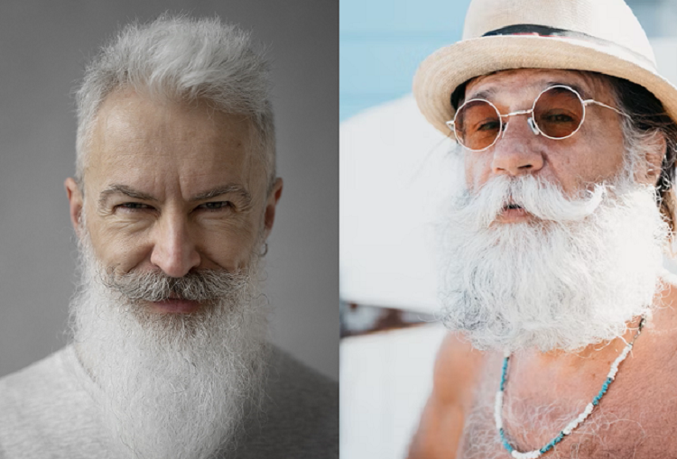 Old Man White Beard Styles
